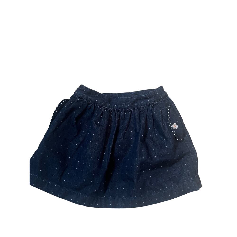 polka dot jean skirt brooks brothers toddler girls size 4